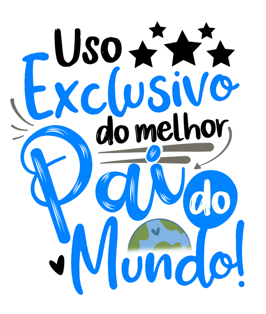 Uso Exclusivo do Melhor Pai do Mundo PNG transparente