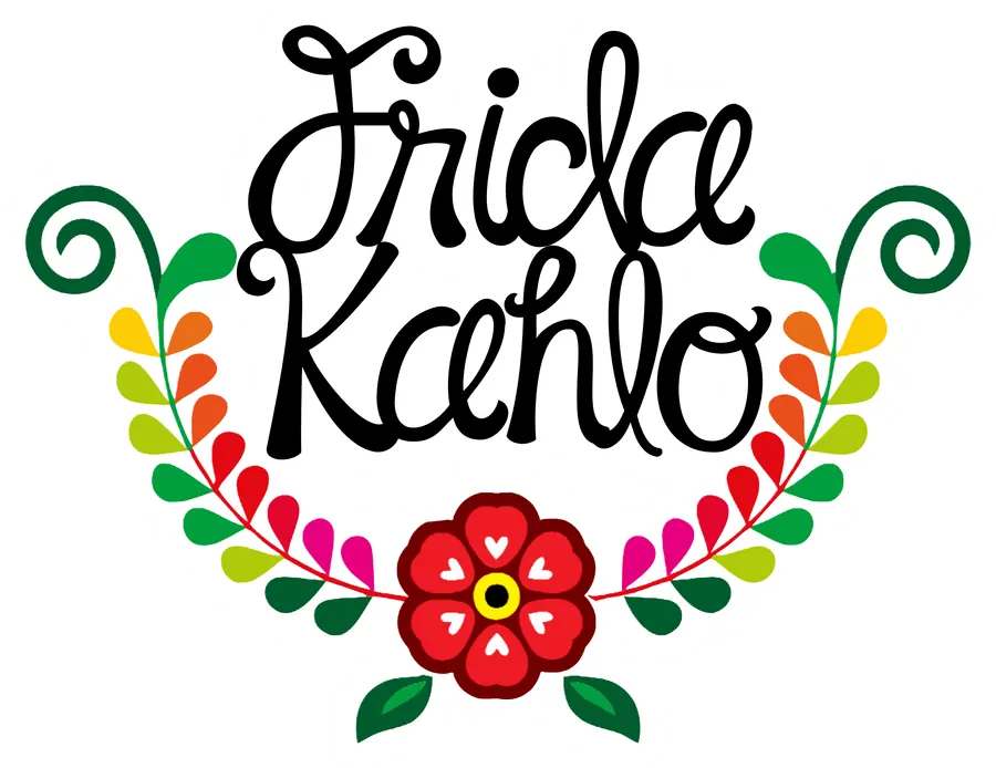 Frida Kahlo com Flores Coloridas PNG transparente