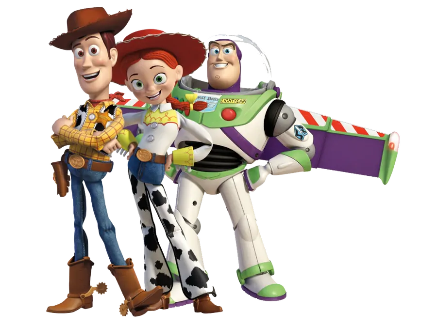 Woody, Jessie e Buzz Lightyear PNG transparente