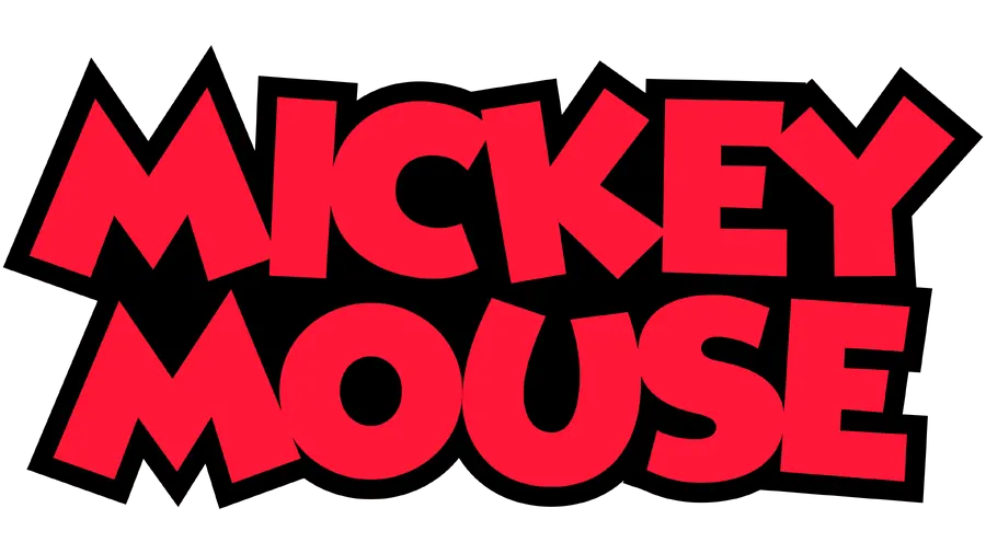 Logo Mickey Mouse Vermelho PNG transparente