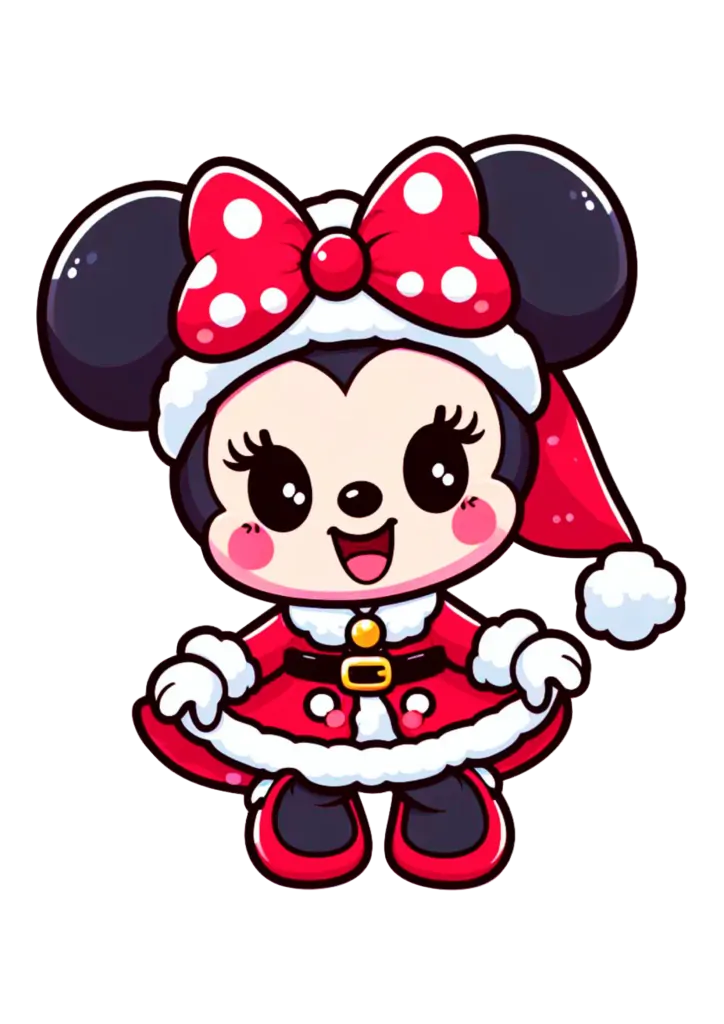 Minnie Mouse Baby de Natal PNG transparente