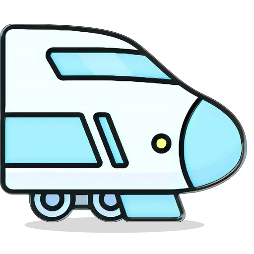 Trem Bala Desenho PNG transparente
