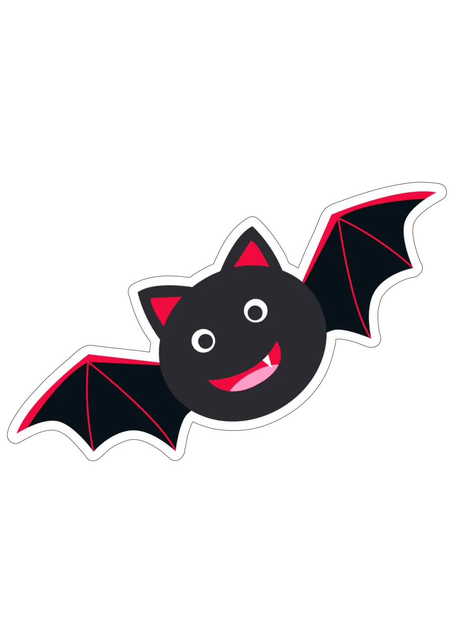 Morcego Fofo de Halloween PNG transparente