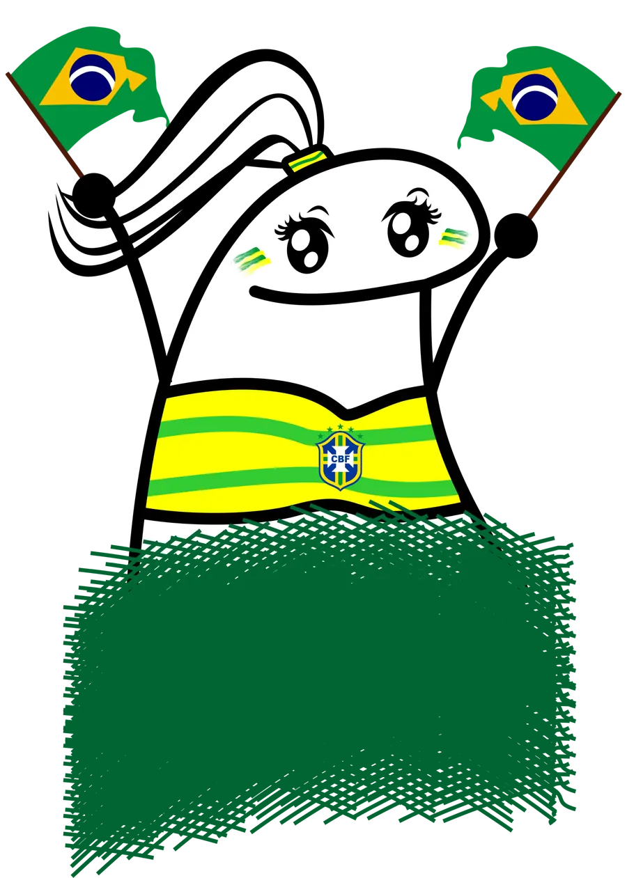 Flork Torcedora com Espaço para Texto PNG transparente