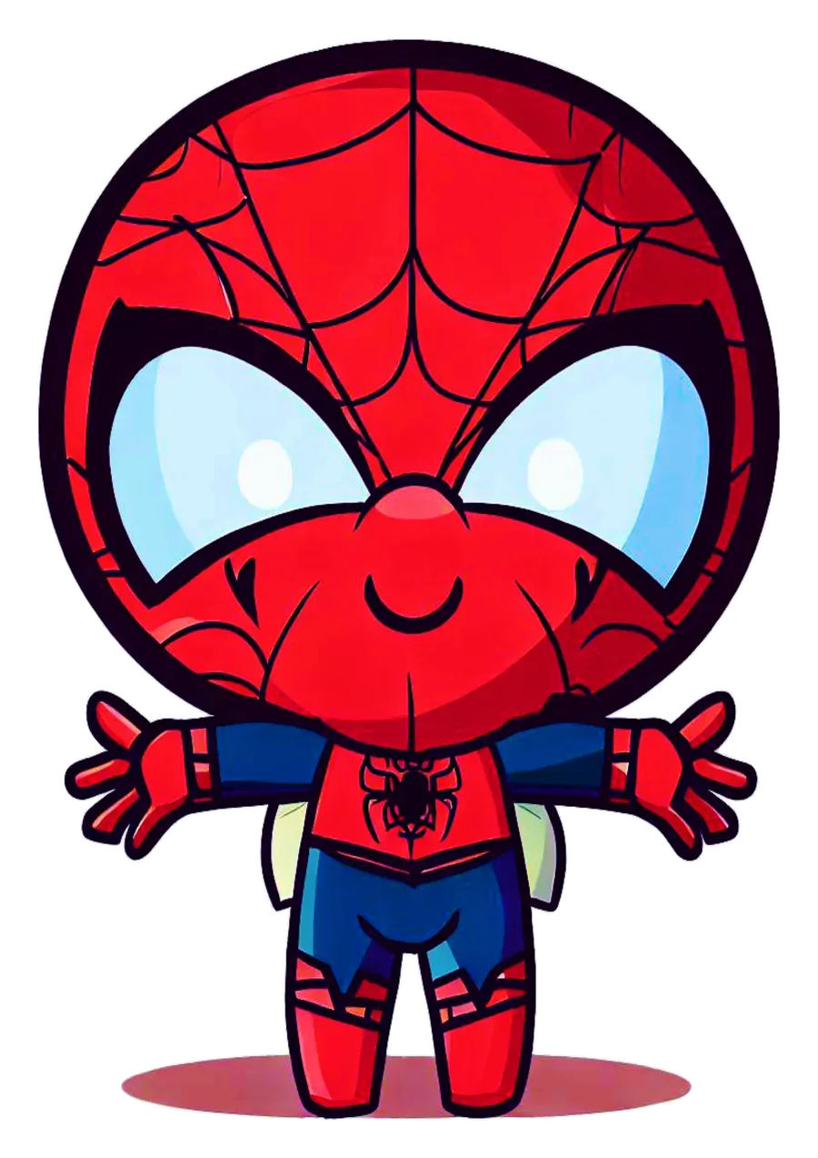 Homem Aranha Baby Cute PNG transparente