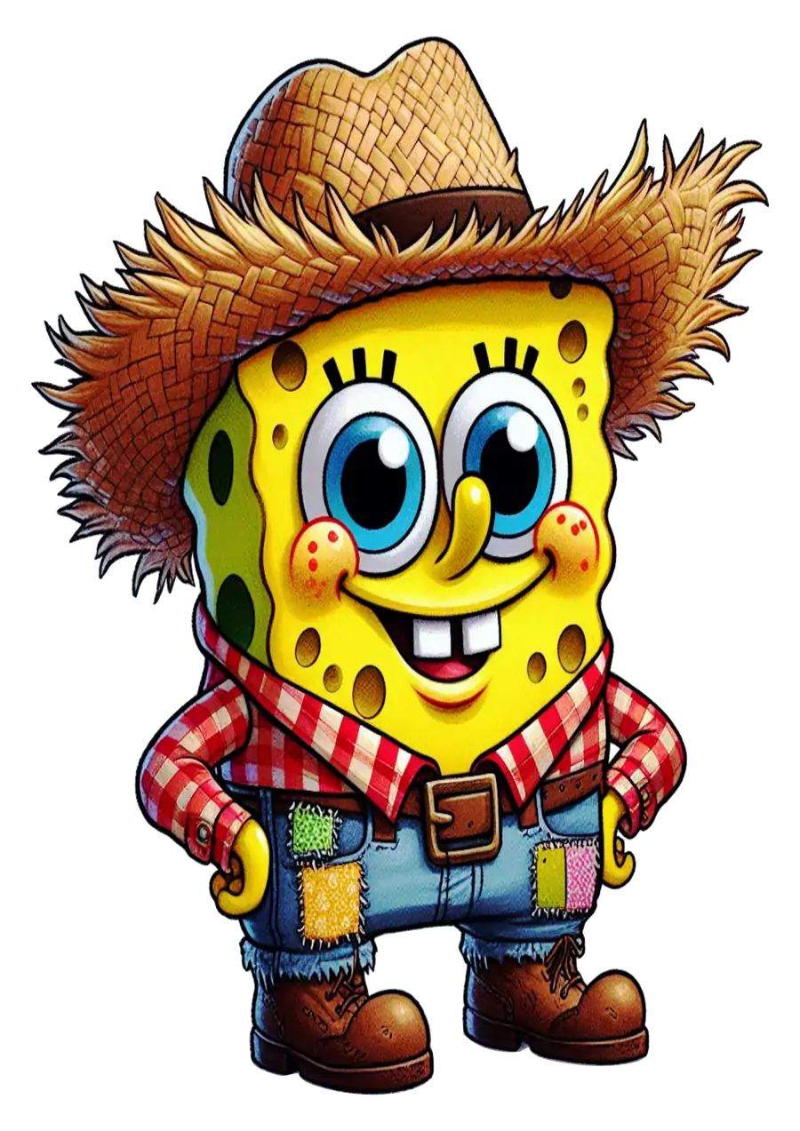Bob Esponja Caipira PNG transparente
