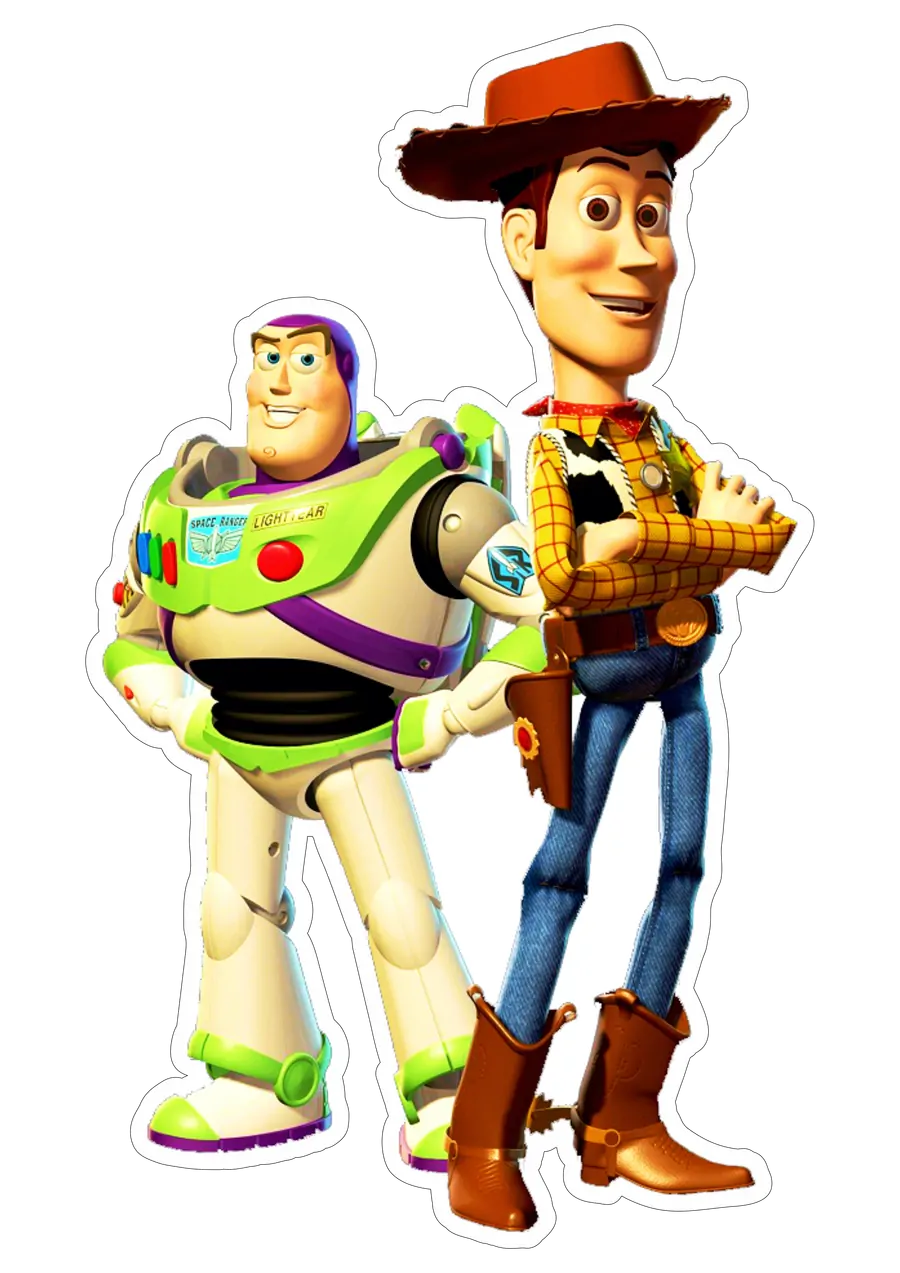 Woody e Buzz Lightyear Toy Story PNG transparente