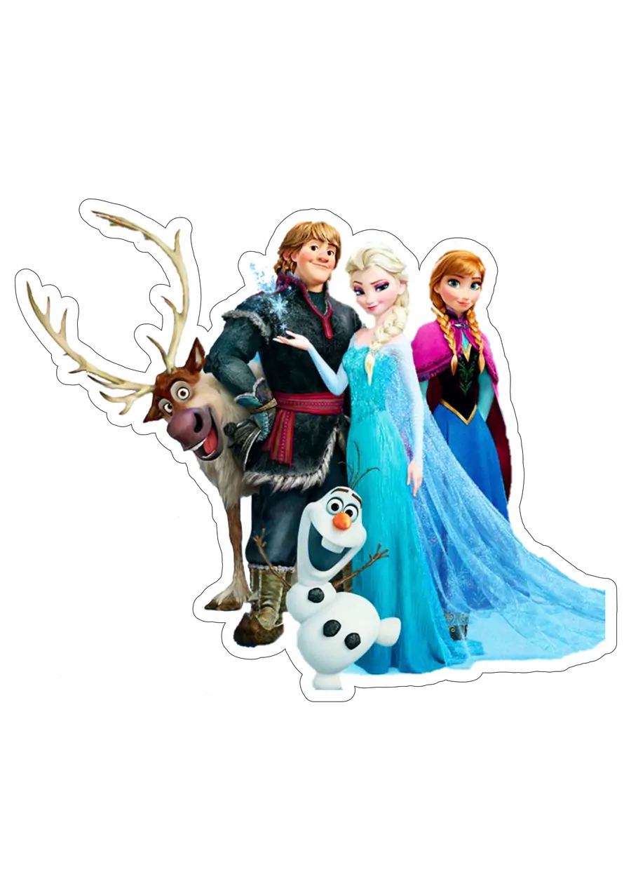 Frozen Personagens Elsa Anna Kristoff Olaf PNG transparente