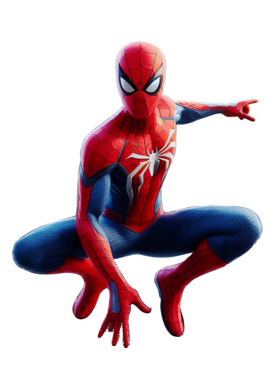 Homem Aranha Marvel Acao PNG transparente