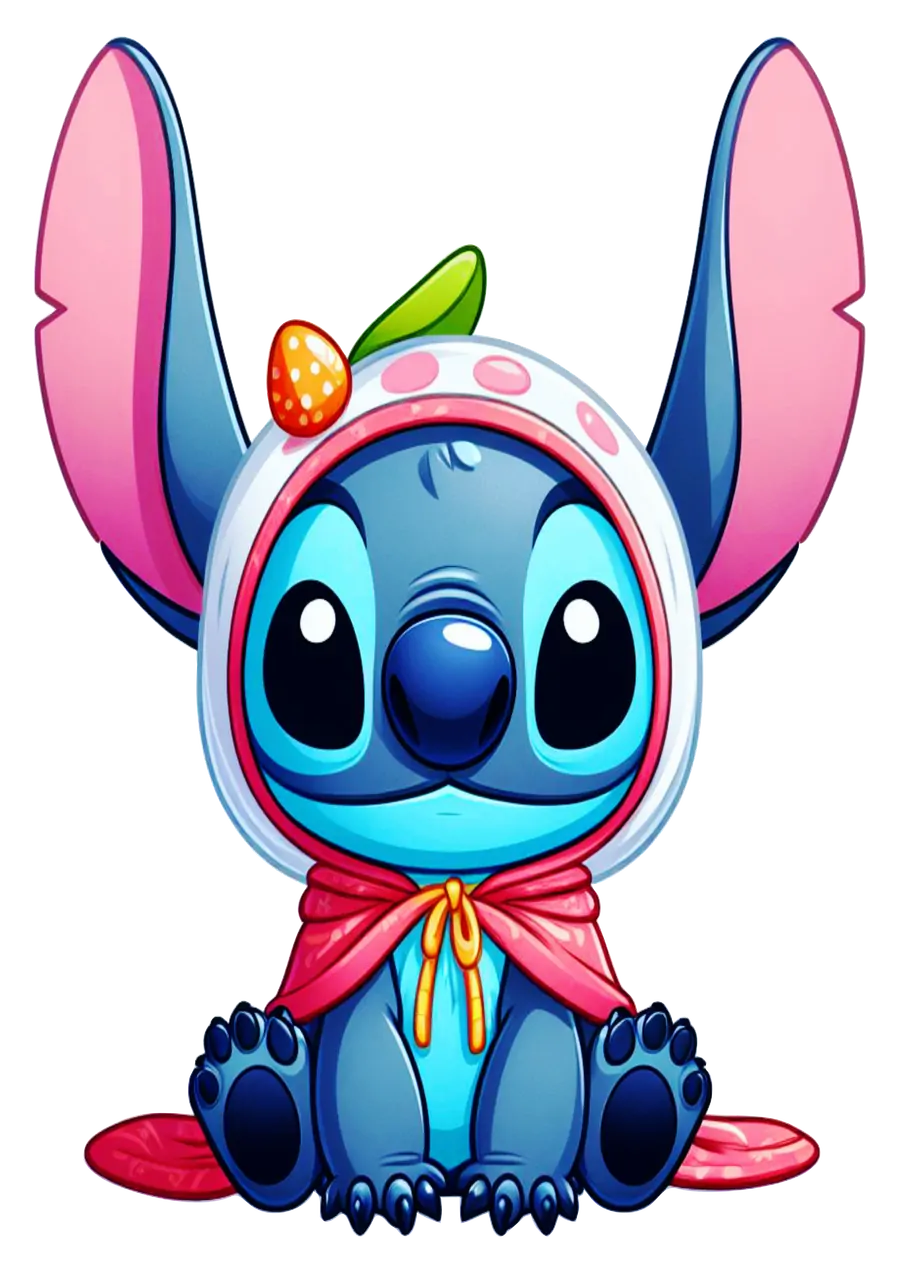 Stitch Bebê com Touca de Páscoa PNG transparente
