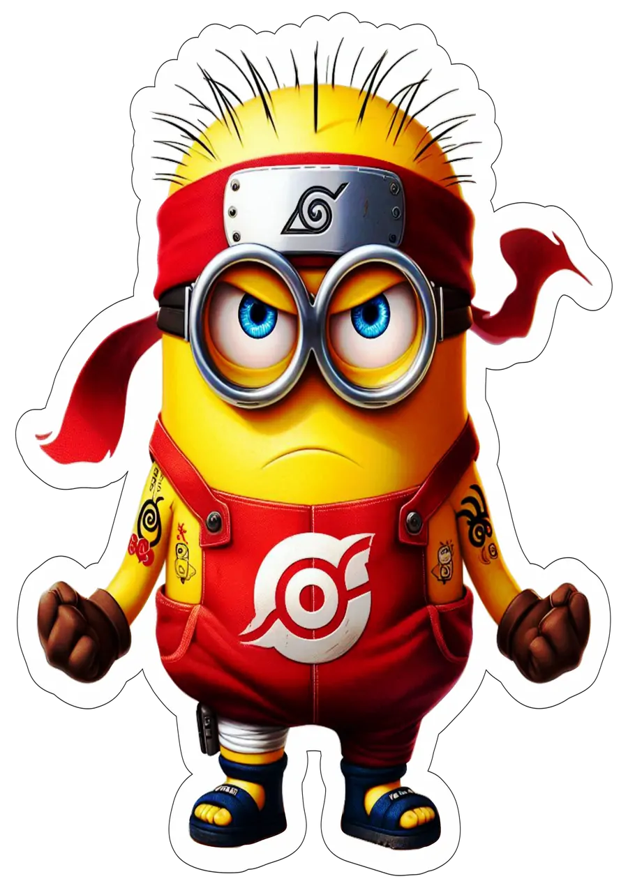 Minion Ninja Bravo Choji PNG transparente