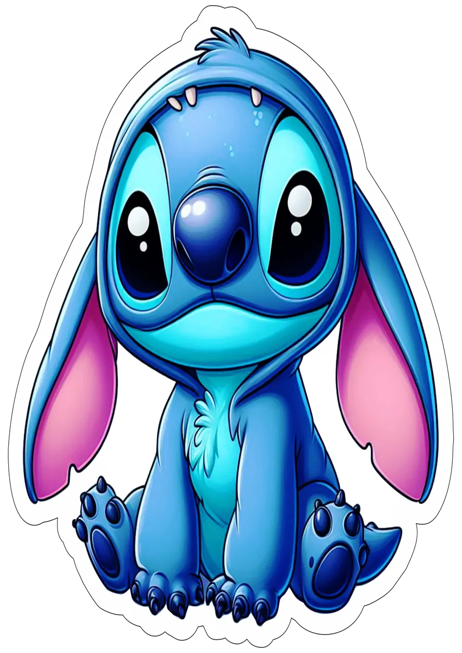 Stitch Fofinho com Orelhas Caídas PNG transparente