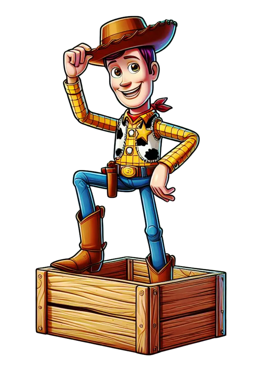 Woody no Caixote de Madeira PNG transparente