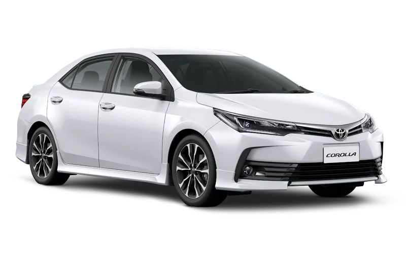 Toyota Corolla Branco PNG transparente