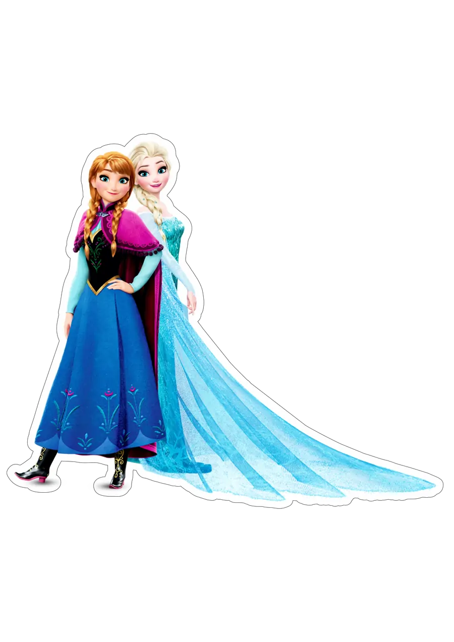 Irmãs Elsa e Anna de Frozen PNG transparente