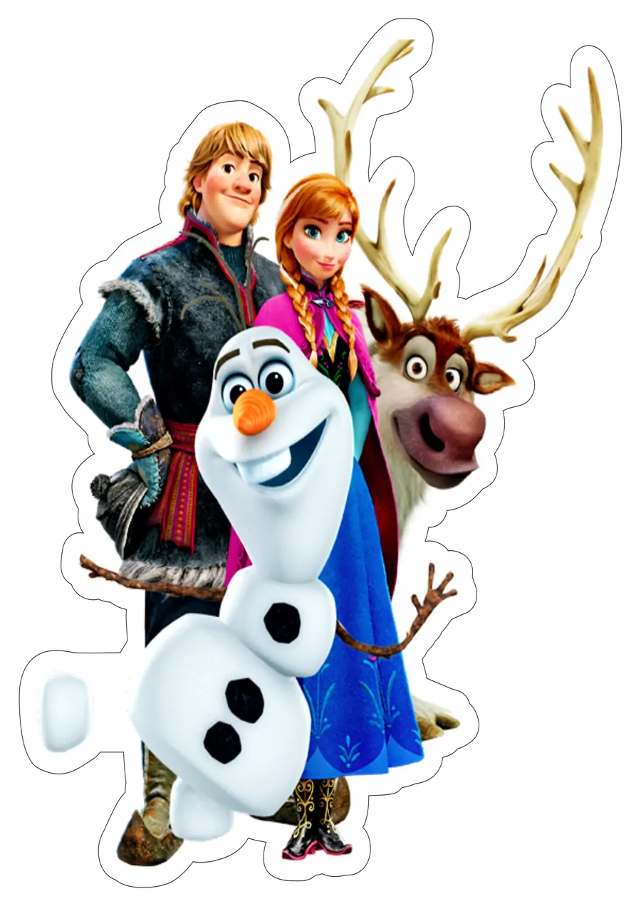 Anna Kristoff Olaf e Sven Frozen PNG transparente