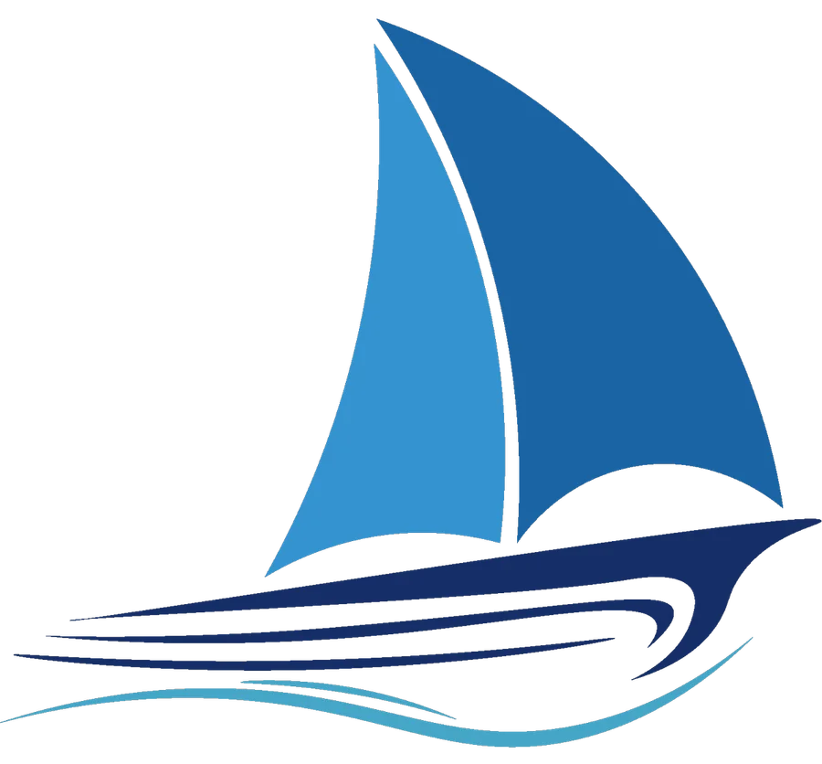 Logo Veleiro Azul PNG transparente