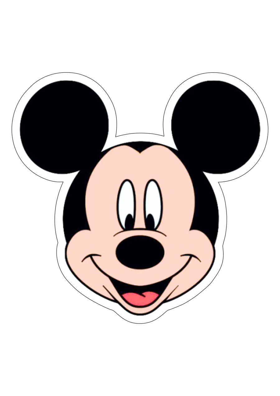 Cabeça do Mickey Mouse Sorrindo PNG transparente