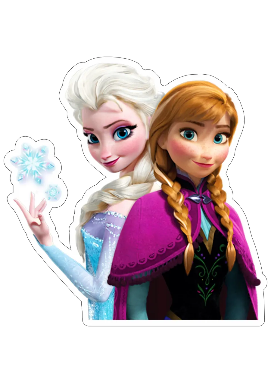 Elsa e Anna de Frozen PNG transparente