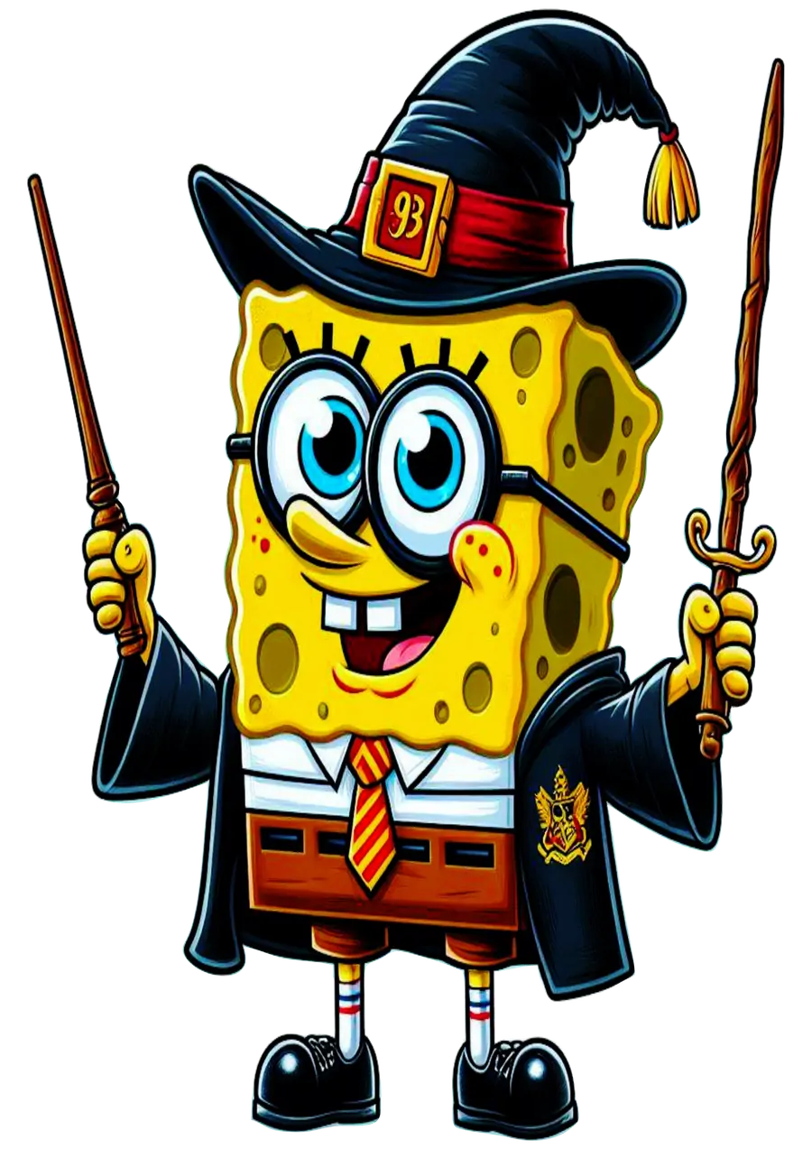 Bob Esponja Harry Potter PNG transparente