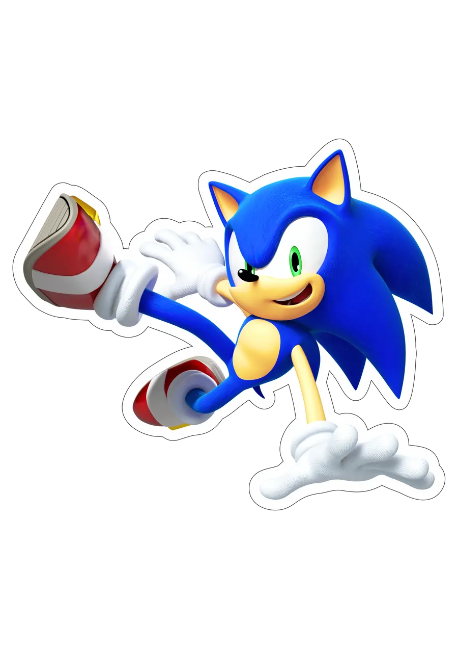 Sonic the Hedgehog em Ação PNG transparente