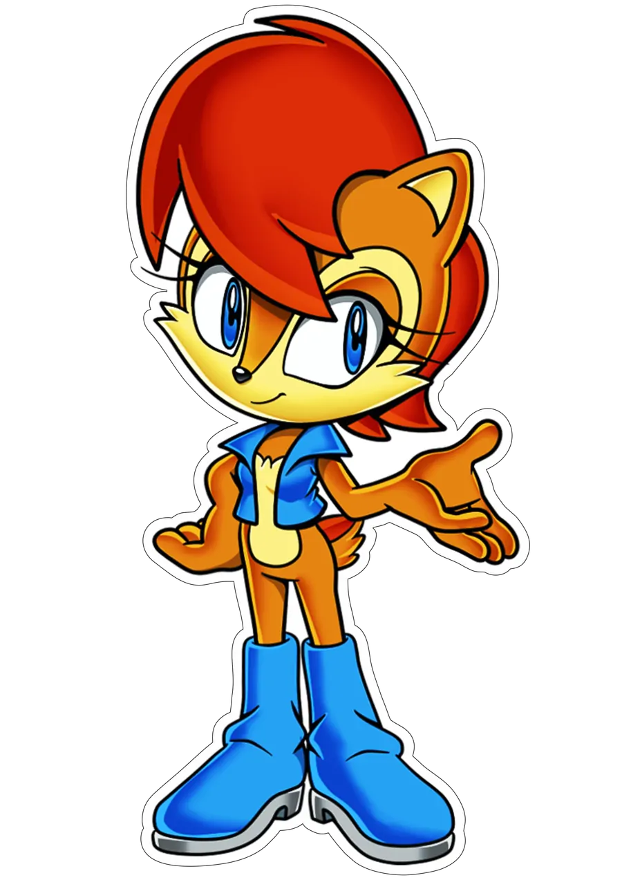 Sally Acorn Personagem Sonic PNG transparente