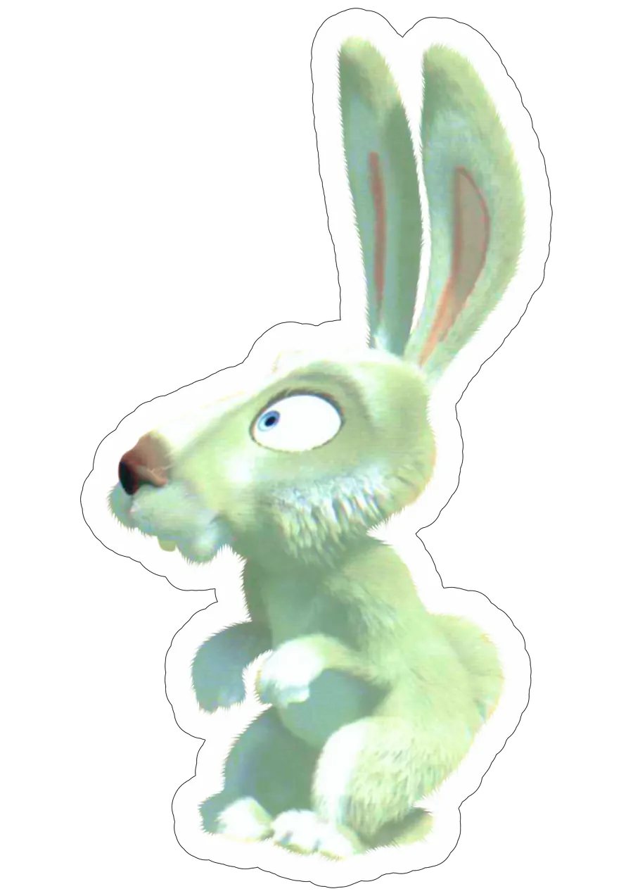 Coelho Sentado de Masha e o Urso PNG transparente