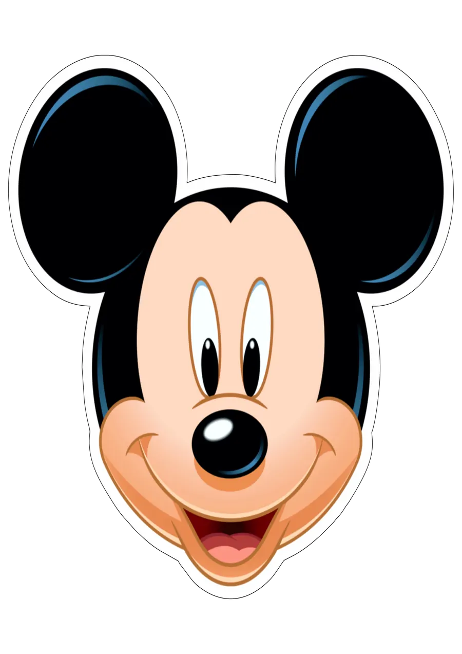 Cabeça do Mickey Mouse Sorrindo PNG transparente