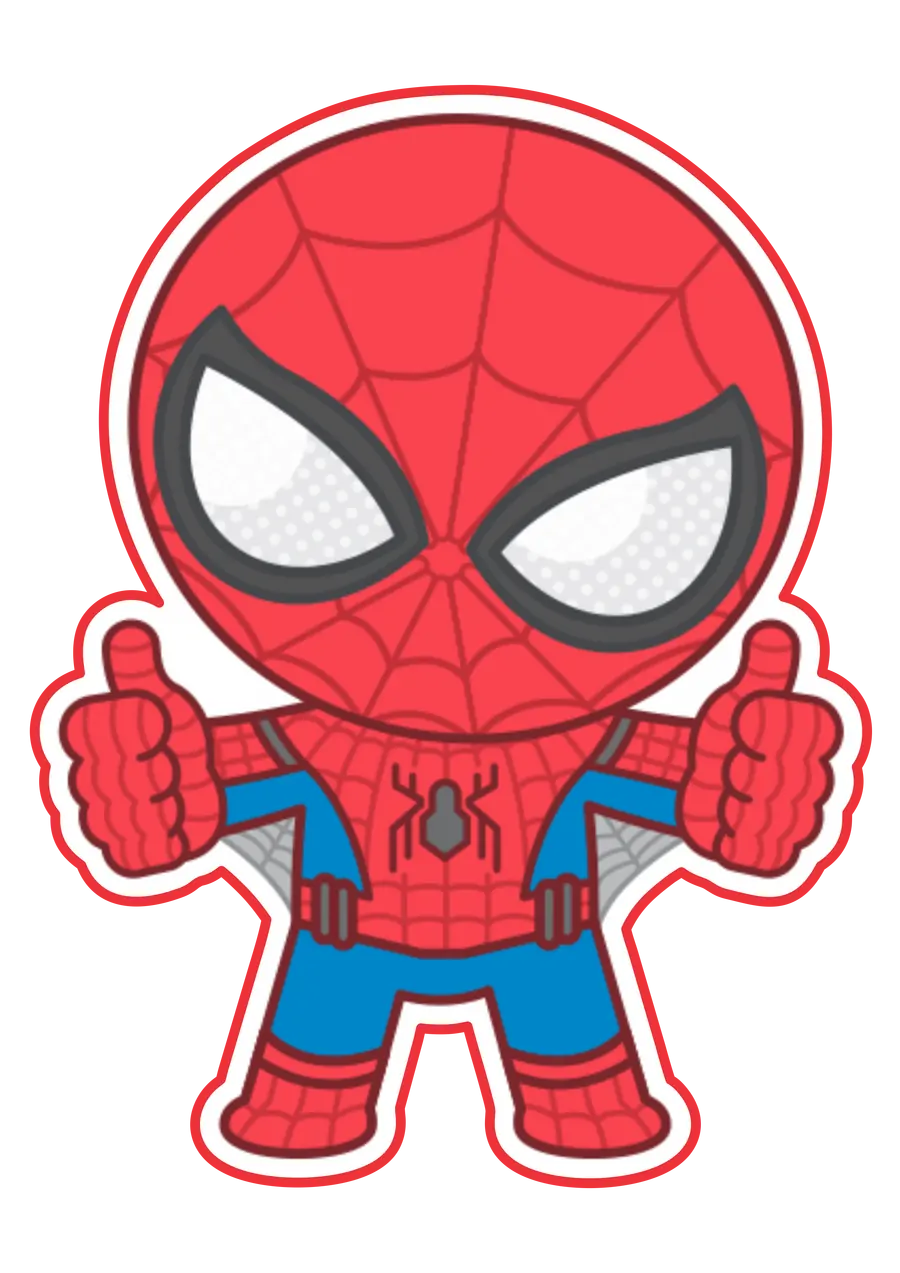 Homem Aranha Chibi Desenho PNG transparente