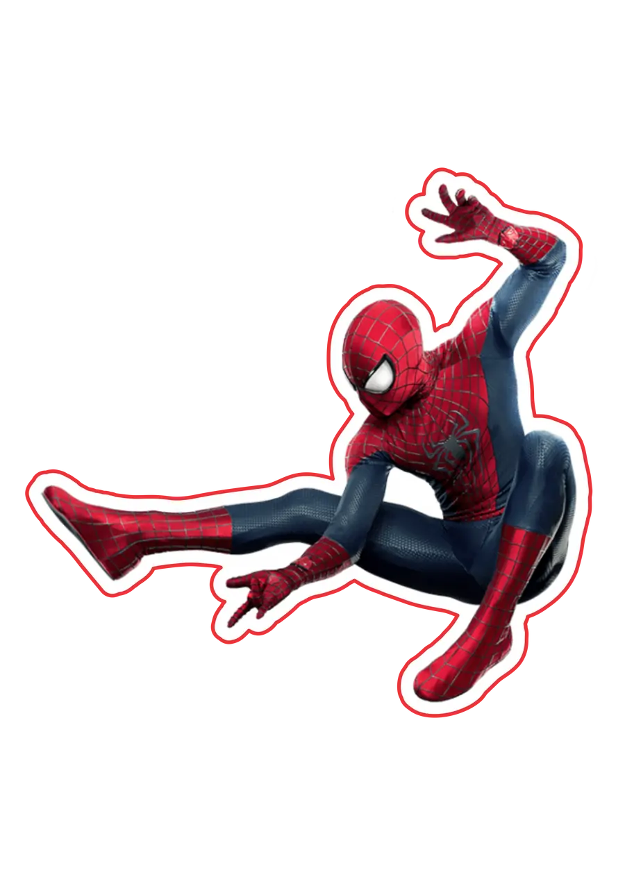 Homem Aranha em Posição de Combate PNG transparente