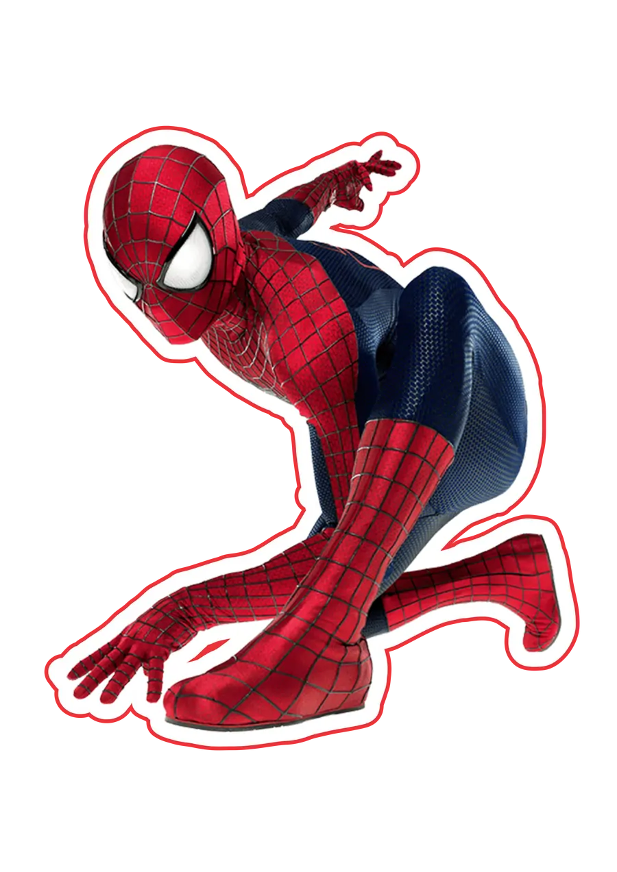 Homem Aranha Em Pose De Ação PNG transparente