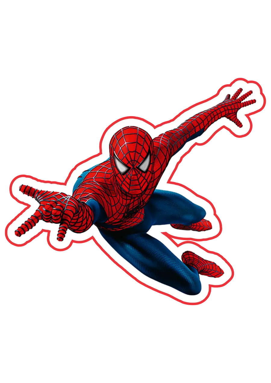 Homem Aranha Soltando Teia PNG transparente