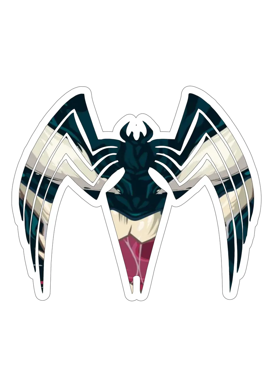 Logo Simbolo Venom Homem Aranha PNG transparente