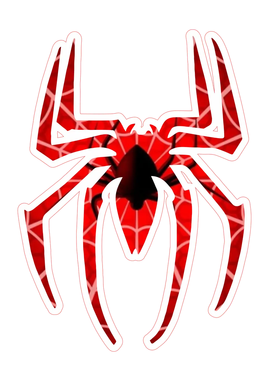 Simbolo Aranha Vermelho Com Fundo PNG transparente