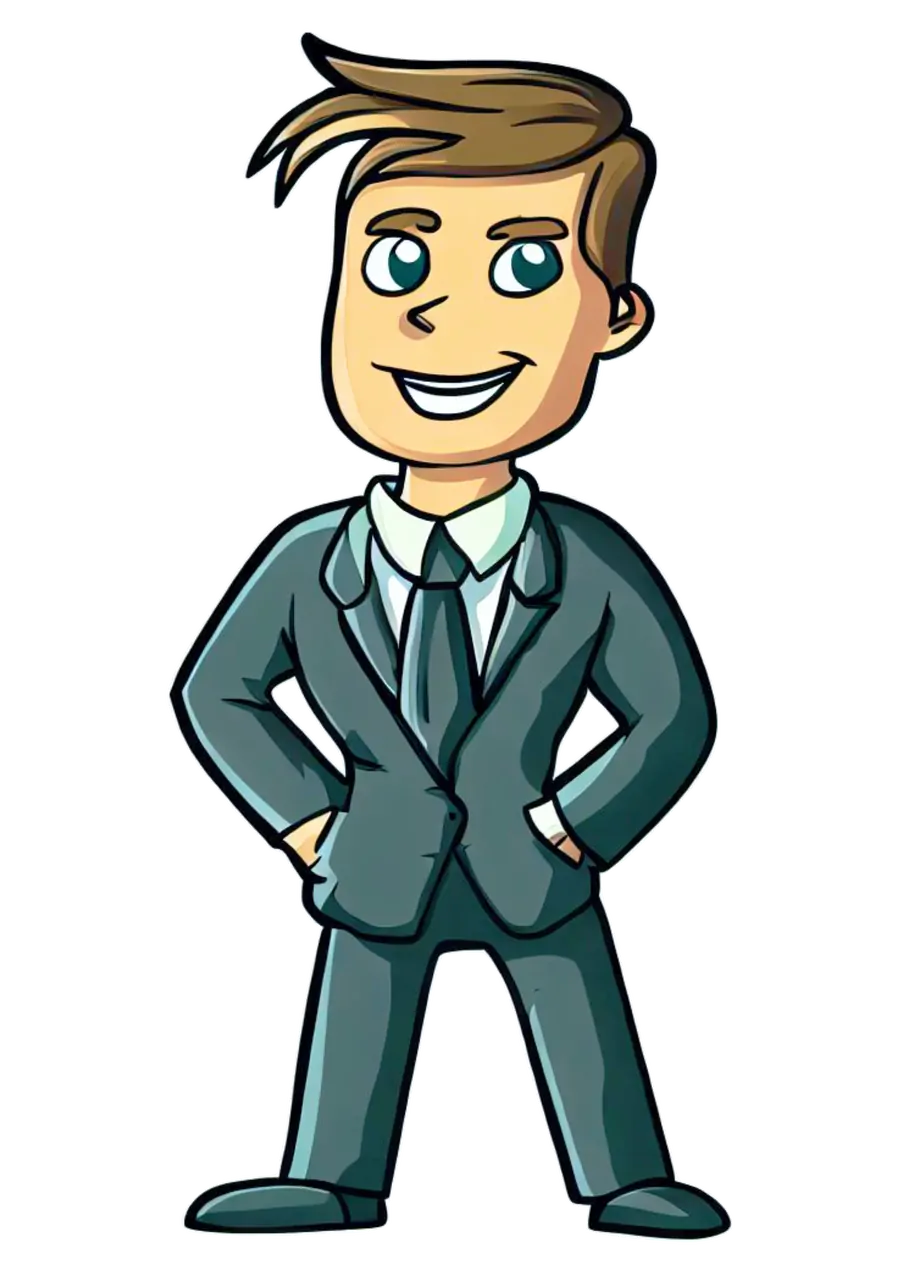Homem de terno executivo PNG transparente