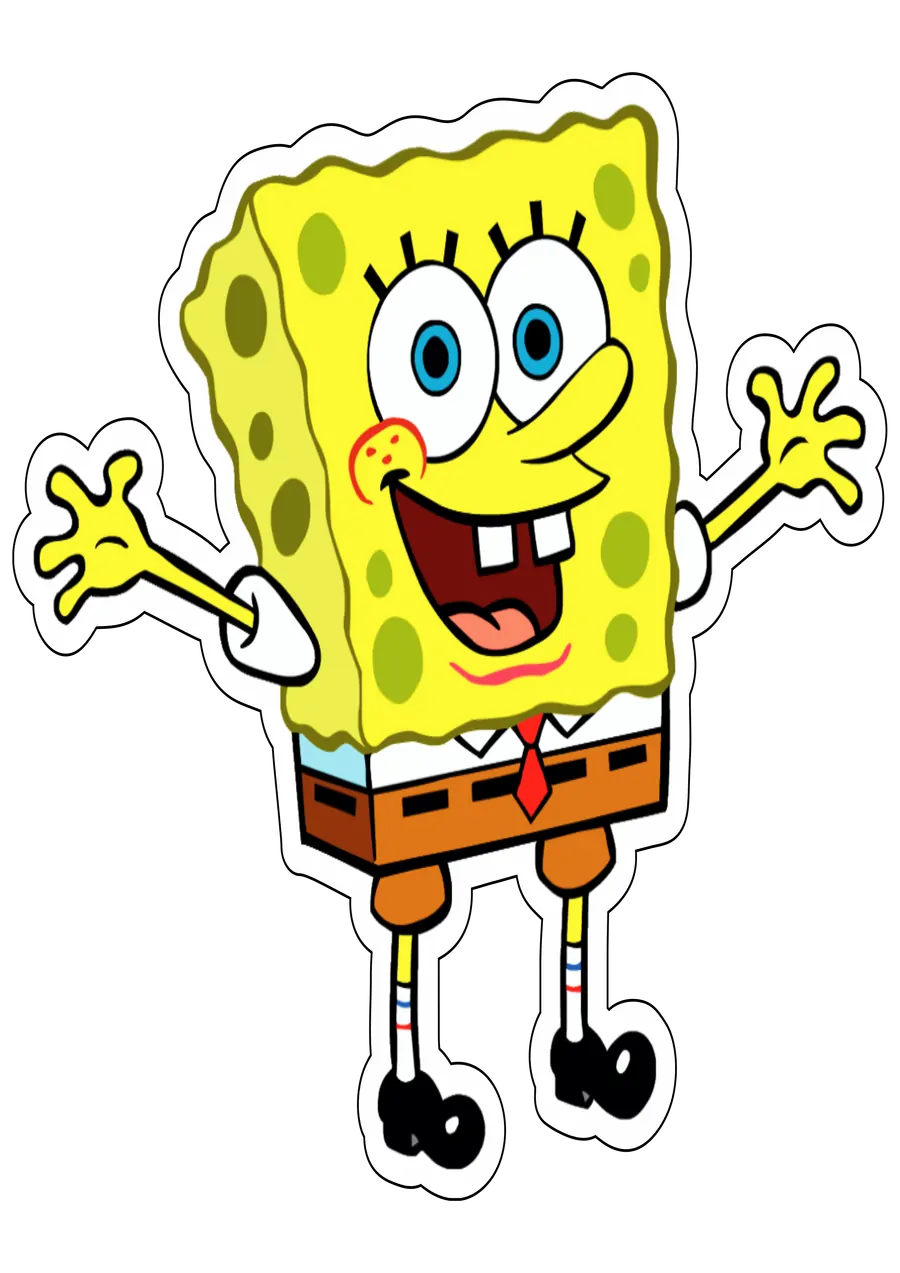 Bob Esponja Com os Braços Abertos PNG transparente