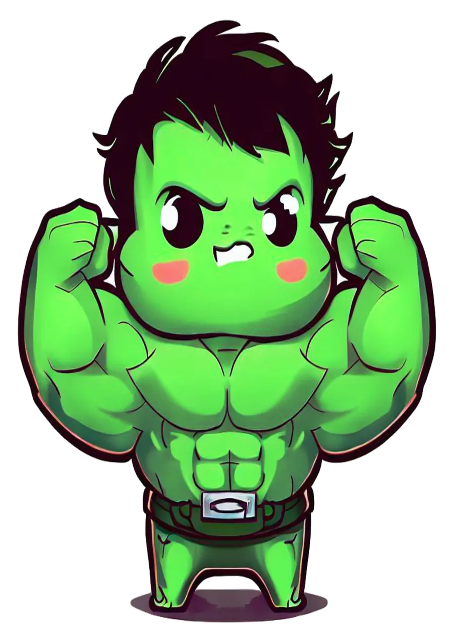 Hulk Baby com Calça PNG transparente