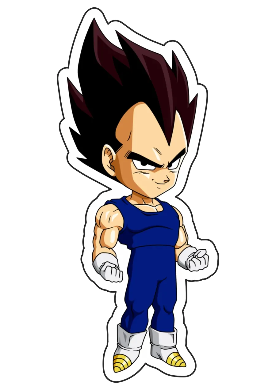 Vegeta Chibi Saga Buu PNG transparente