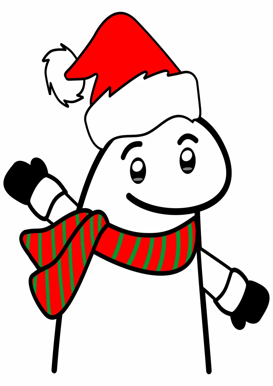Flork de Natal Acenando PNG transparente