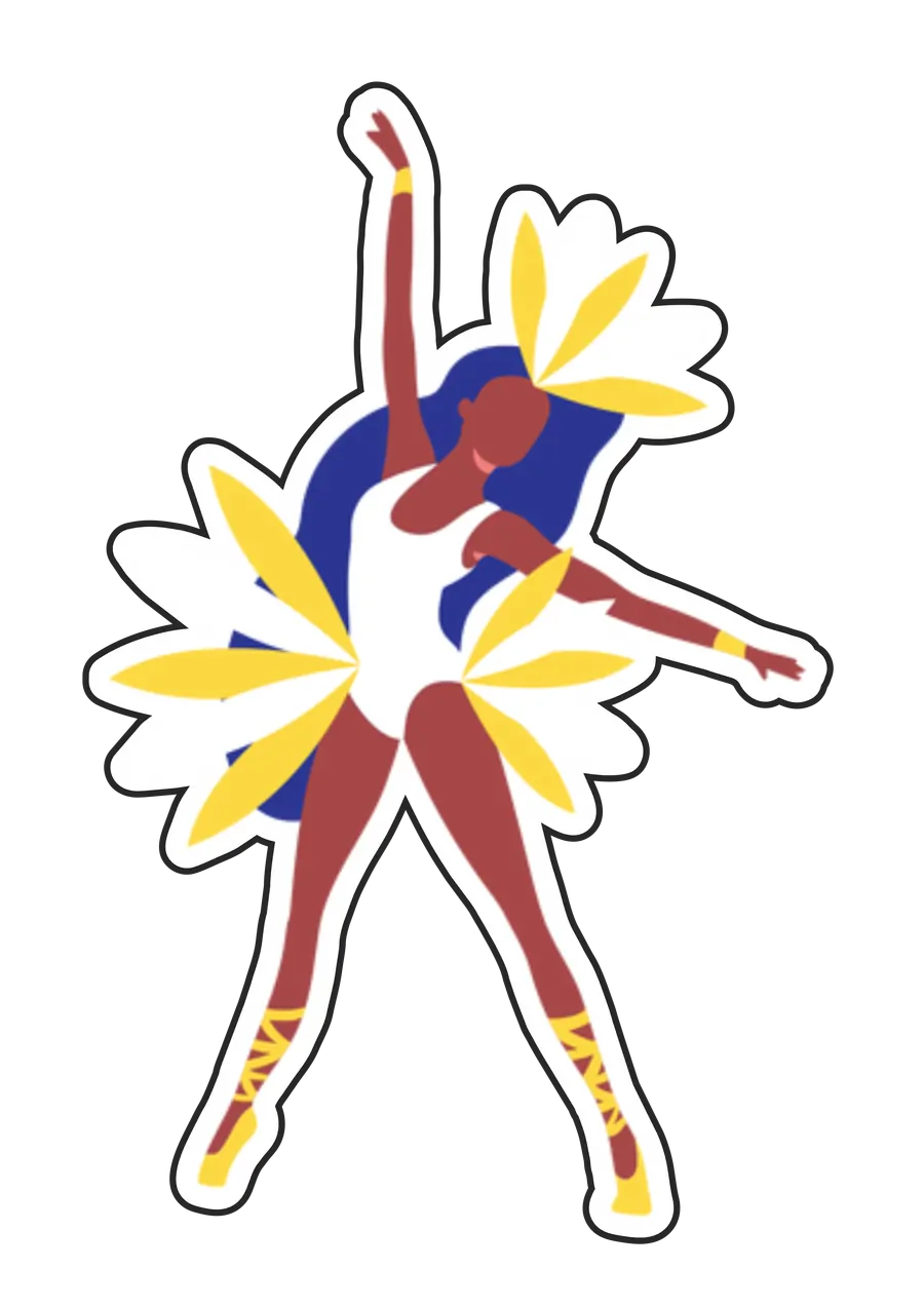 Mulata Rainha de Bateria do Carnaval Desenhada PNG transparente