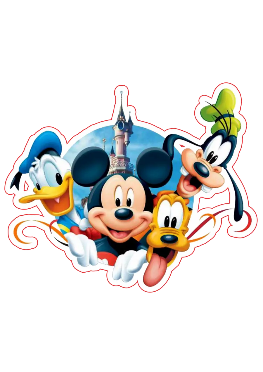 Mickey Pluto Pateta e Donald PNG transparente