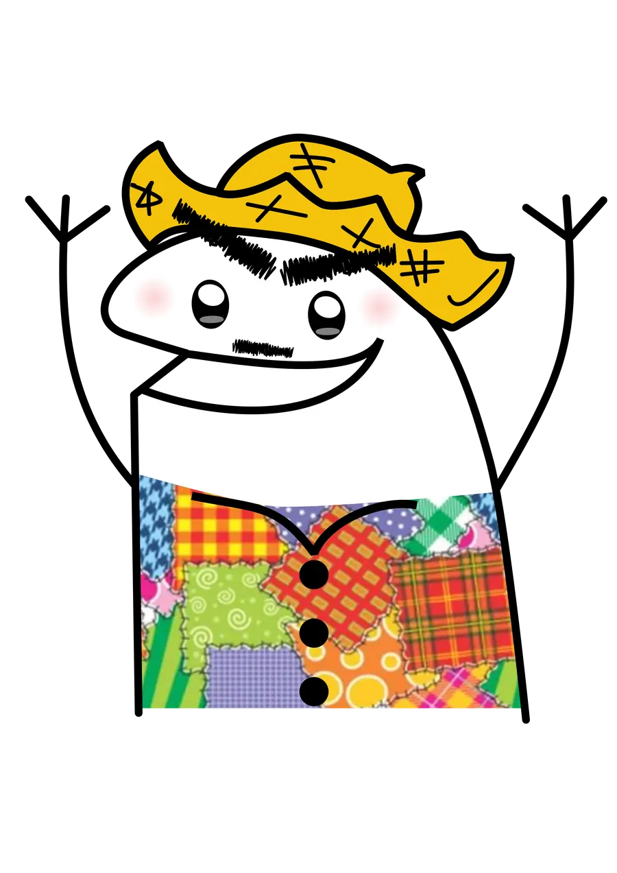 Flork Caipira com Colete PNG transparente