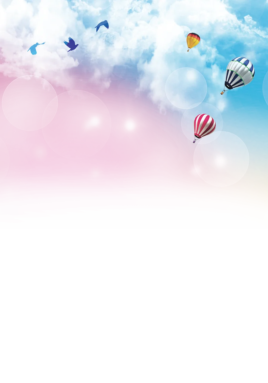 Fundo Céu com Balões PNG transparente