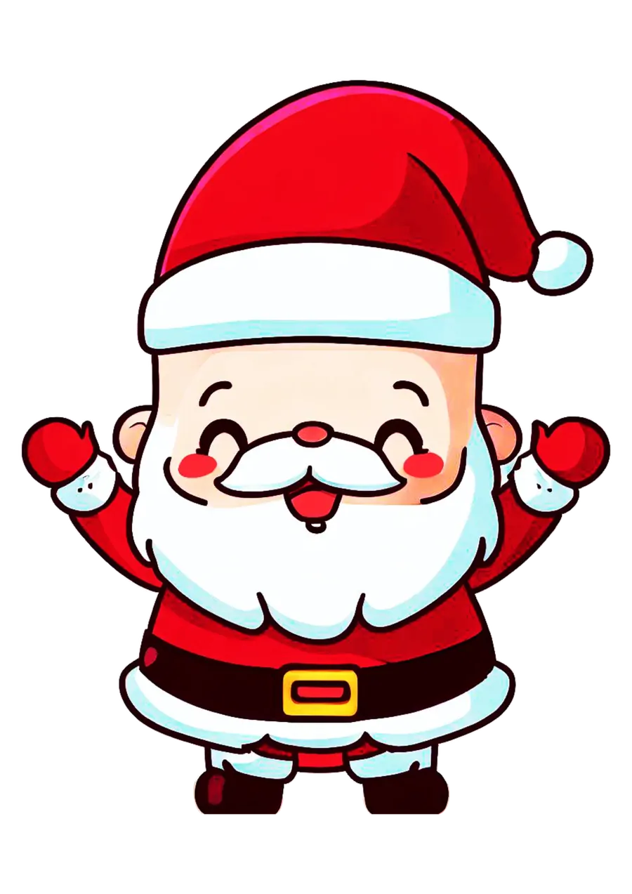 Papai Noel Chibi Rindo PNG transparente
