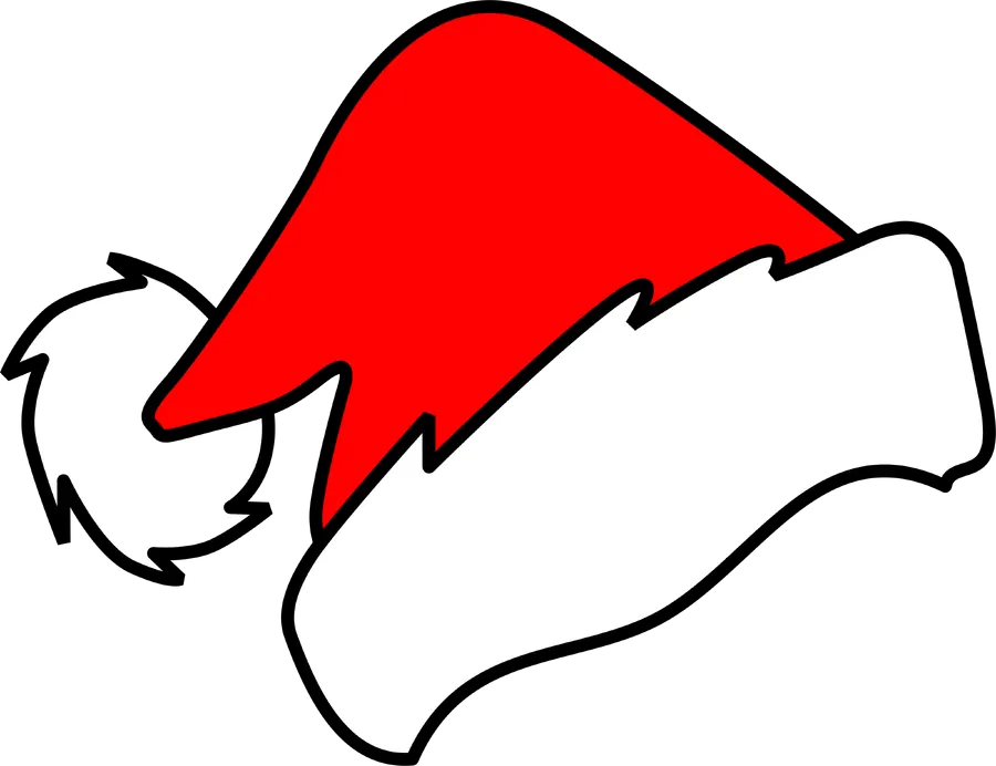 Gorro de Papai Noel em Desenho PNG transparente