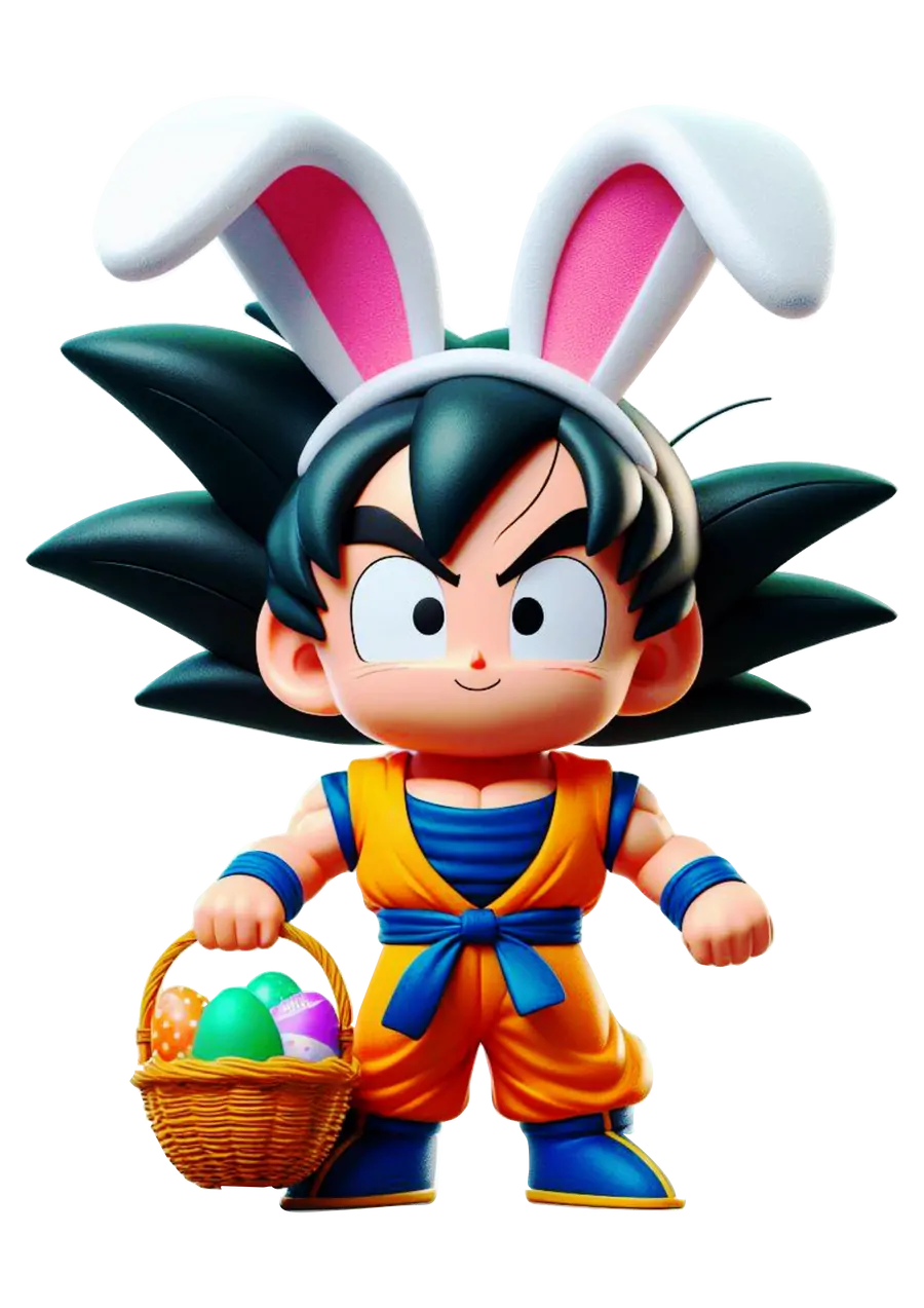 Goku Estilo Funko de Páscoa PNG transparente