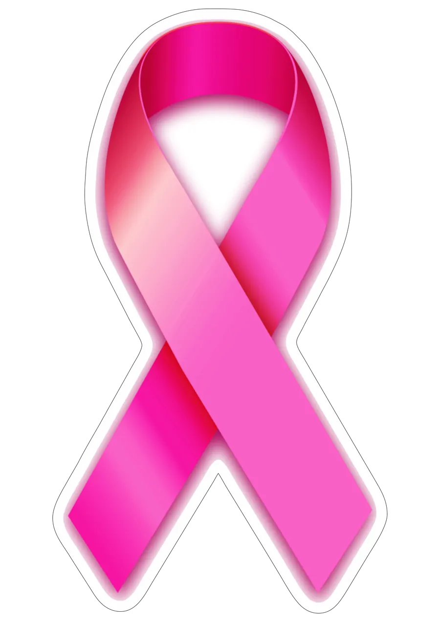 Laço Rosa Degradê Outubro Rosa PNG transparente