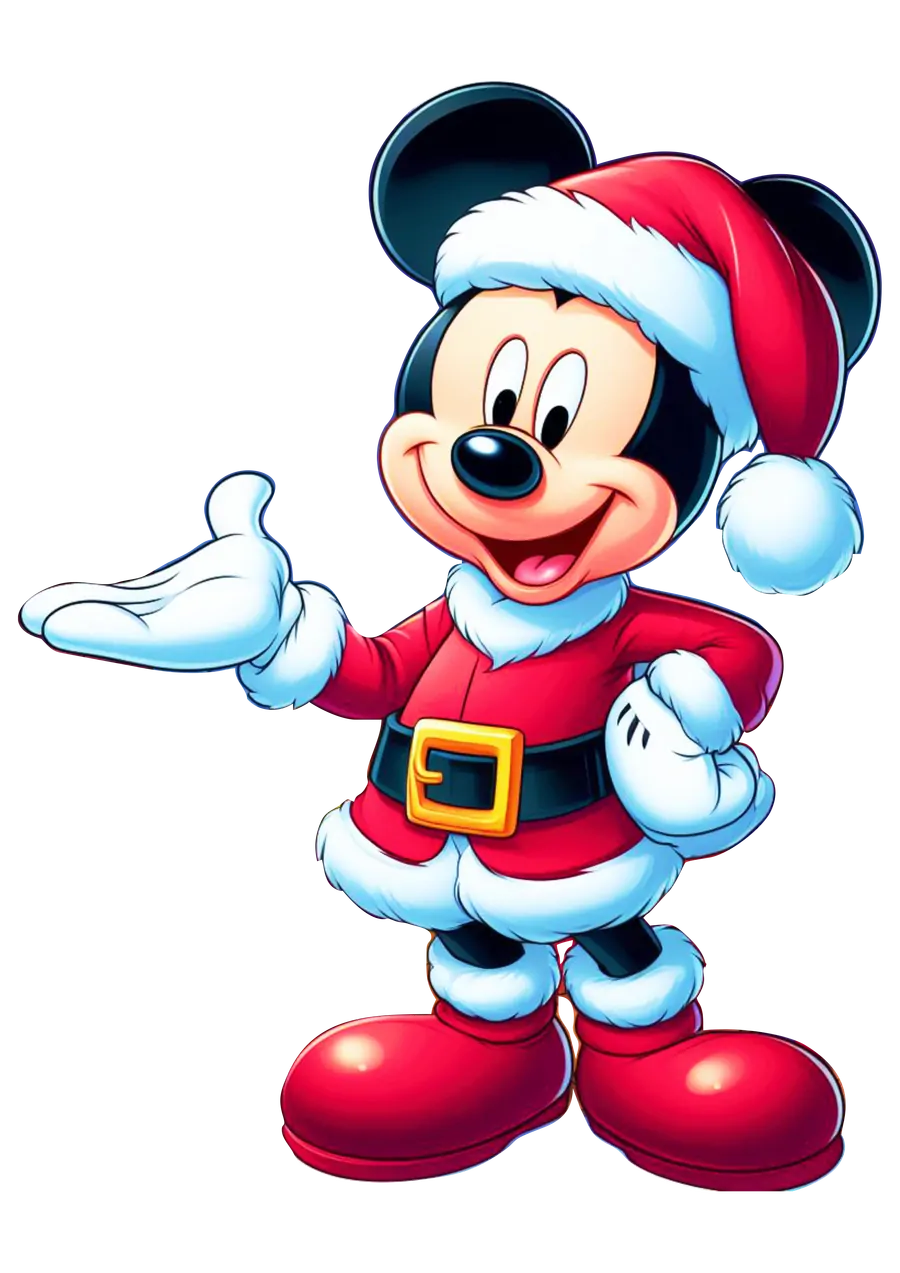 Mickey Mouse Apresentando Natal PNG transparente