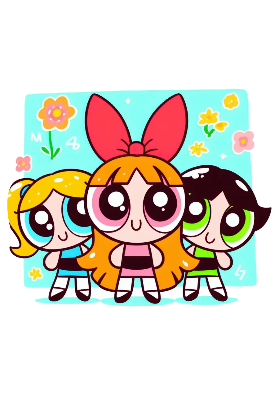 As Meninas Superpoderosas Cartoon PNG transparente