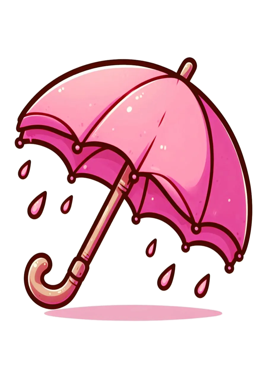 Guarda Chuva Rosa Chuva Amor PNG transparente